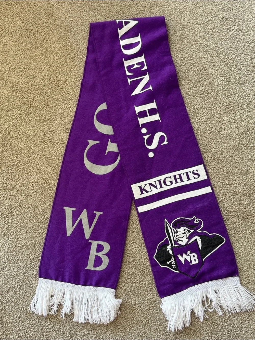 West Badin Knights Stadium School Spirit Scarf!